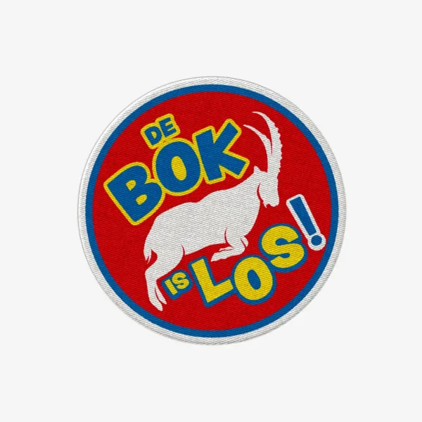 Versierpatch De bok is los