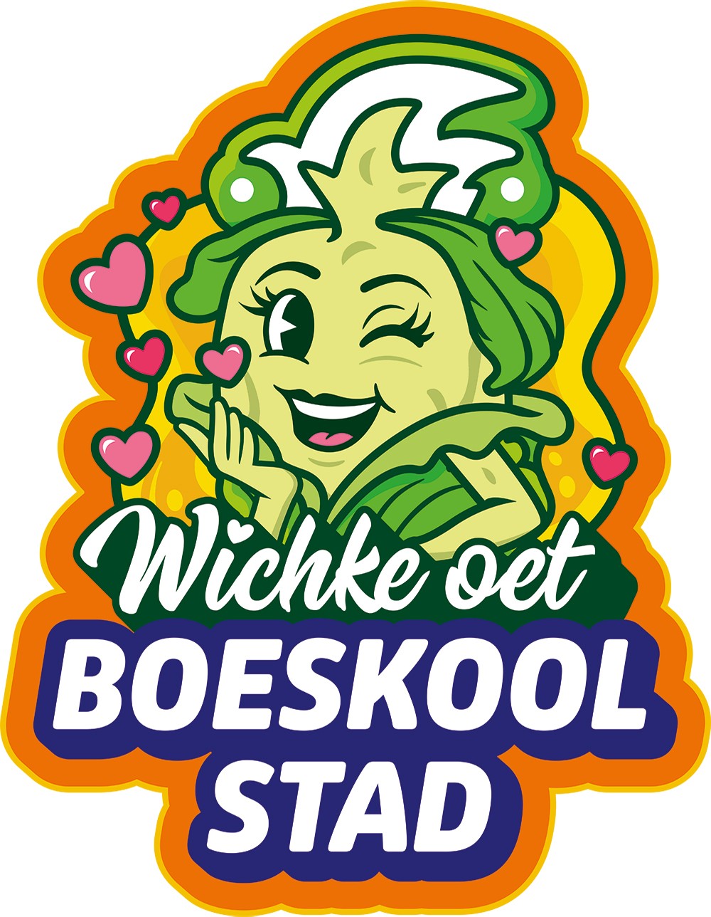 Embleem Wichke in Boeskoolstad